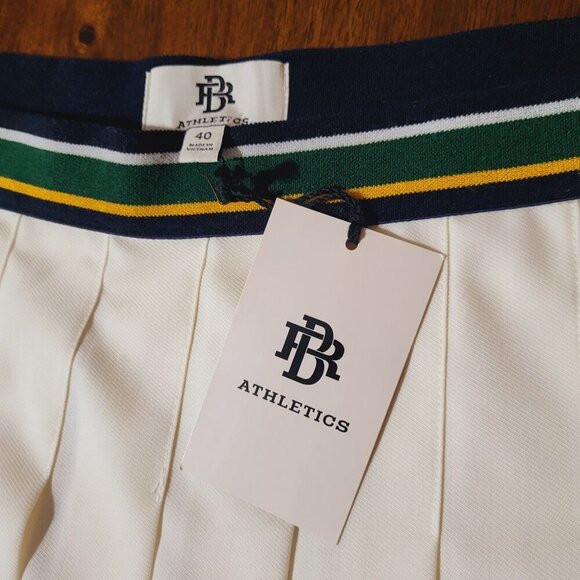 Banana Republic Athletics Pleated Varsity Mini Skirt W 40 - Preppy New w Defect - Picture 5 of 10